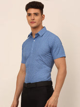 Indian Needle Men's Cotton Printed Formal Shirts-SF-823